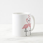 Flamingos in der Liebe Kaffee Tasse (VorderseiteRechts)