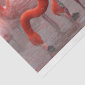 Flamingos in der Schneegenetze Seidenpapier (Ausschnitt)