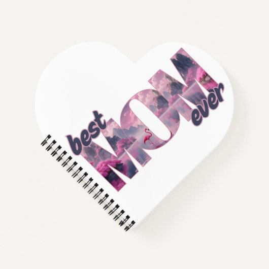 Flamingos in einer Traumwelt - best Mom ever Notizblock (Vorderseite)