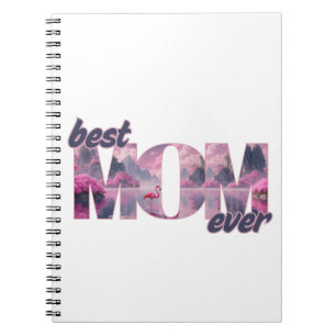 Flamingos in einer Traumwelt - best Mom ever Notizblock