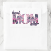 Flamingos in einer Traumwelt - best Mom ever Rechteckiger Aufkleber (Tasche)