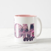 Flamingos in einer Traumwelt - best Mom ever Zweifarbige Tasse (VorderseiteRechts)