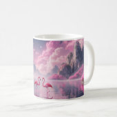Flamingos in einer Traumwelt Kaffeetasse (VorderseiteRechts)