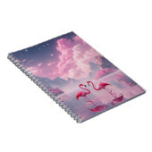Flamingos in einer Traumwelt Notizblock (Rechte Seite)