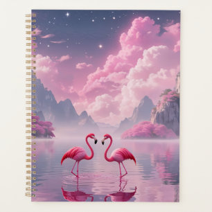 Flamingos in einer Traumwelt Planer