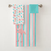 Flamingos in Liebe Badhandtuch Set (Insitu)