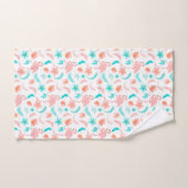 Flamingos in Liebe Badhandtuch Set (Handtuch)