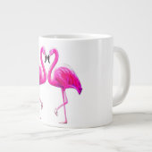 Flamingos in Liebe Jumbo-Tasse (Vorderseite Rechts)