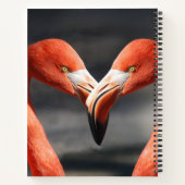 Flamingos in Liebe Notizblock (Rückseite)