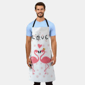Flamingos in Liebe Schürze (Getragen)