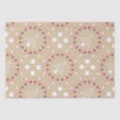 Flamingos in Seashells Beach Weihnachten Seidenpapier (Vorderseite)