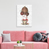 Flamingos in Teacup Leinwanddruck (Insitu (Wohnzimmer))