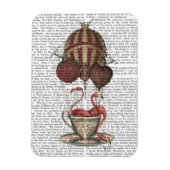 Flamingos in Teacup Magnet (Vertikal)