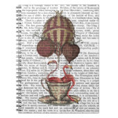 Flamingos in Teacup Notizblock (Vorderseite)