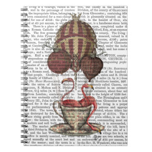 Flamingos in Teacup Notizblock