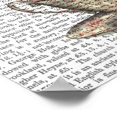 Flamingos in Teacup Poster (Ecke)