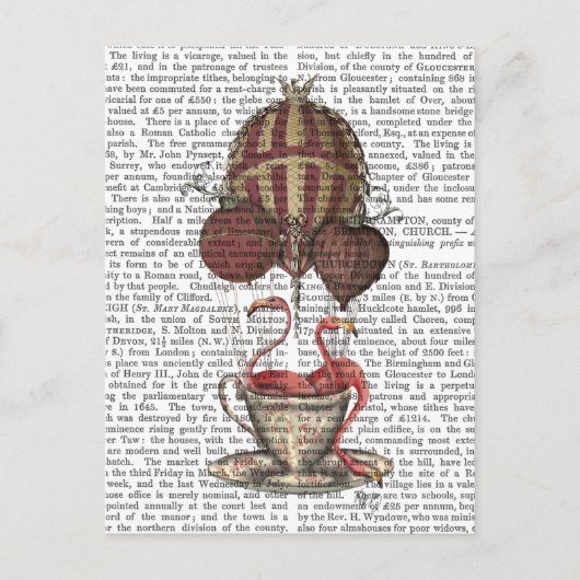 Flamingos in Teacup Postkarte (Vorderseite)