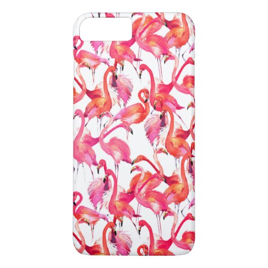 Flamingos in Wasserfarben Case-Mate iPhone Hülle (Rückseite)