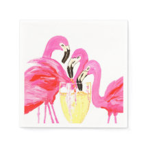 Flamingo's in White Wine