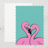 Flamingos Invitation Einladung (Vorne/Hinten)