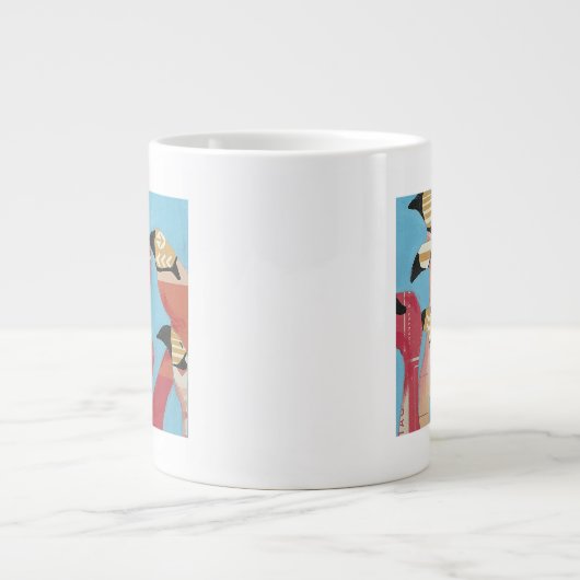 Flamingos Jumbo-Tasse (Vorderseite)