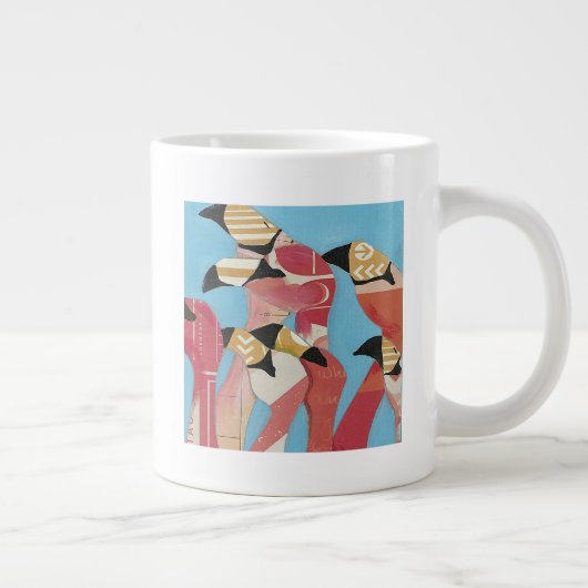 Flamingos Jumbo-Tasse (Rechts)