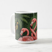 Flamingos Kaffeetasse (Vorderseite Links)