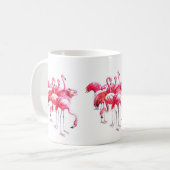 Flamingos Kaffeetasse (Vorderseite Links)