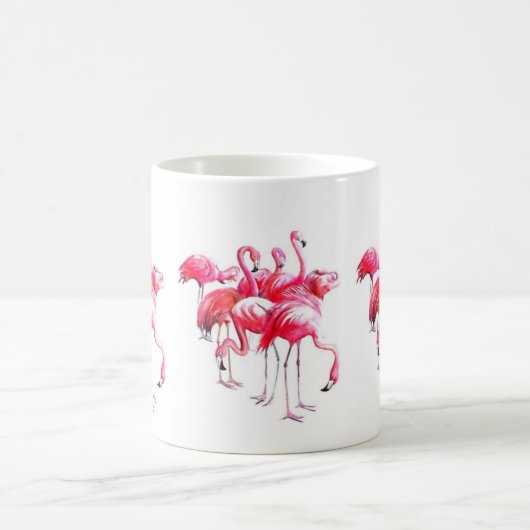 Flamingos Kaffeetasse (Mittel)