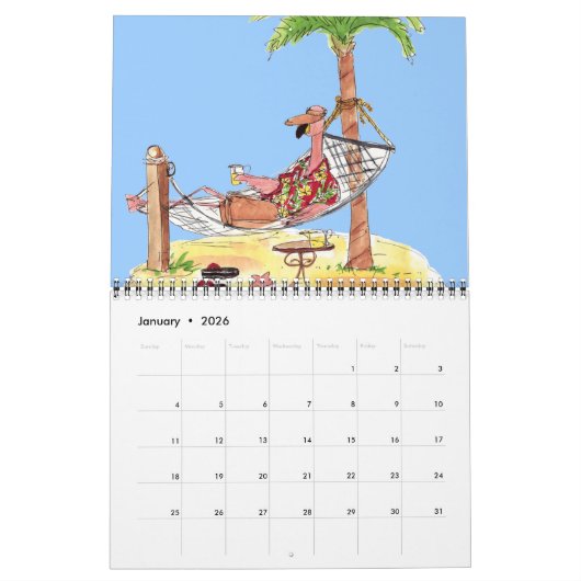 Flamingos-Kalender Kalender (Jan 2026)