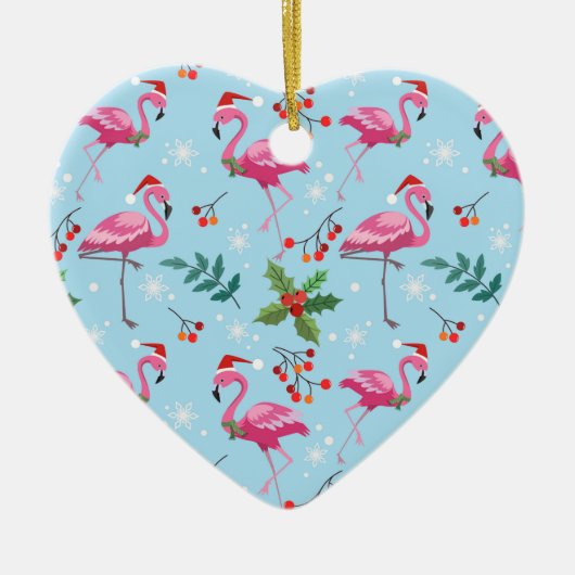 Flamingos Keramik Ornament (Vorne)