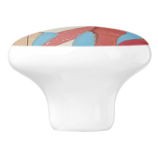 Flamingos Keramikknauf (Seitenansicht)