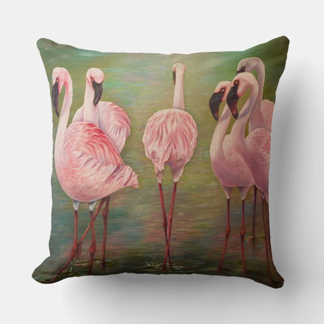Flamingos Kissen (Vorderseite)
