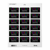 Flamingos-Label - SRF Adressaufkleber (Vorne)