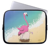Flamingos Laptopschutzhülle (Vorderseite)