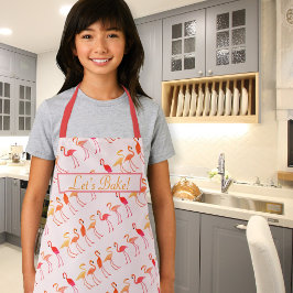 Flamingos Lasse Bake Pink Kids Schürze