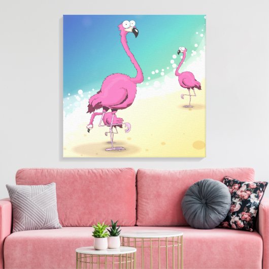 Flamingos Leinwanddruck (Insitu (Wohnzimmer))