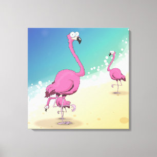 Flamingos Leinwanddruck