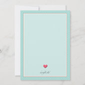 Flamingos Lesben Einladung zur Hochzeit (Rückseite)