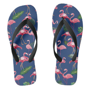 Flamingos Liebe Muster 2 Badesandalen