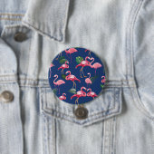 Flamingos Liebe Muster 2 Button (Beispiel)