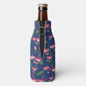 Flamingos Liebe Muster 2 Flaschenkühler (Flasche Rückseite)
