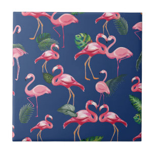 Flamingos Liebe Muster 2 Fliese