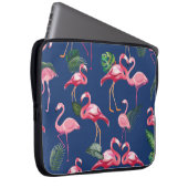 Flamingos Liebe Muster 2 Laptopschutzhülle (Vorne Rechts)