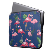 Flamingos Liebe Muster 2 Laptopschutzhülle (Vorderseite Links)