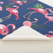 Flamingos Liebe Muster 2 Sherpadecke (3/4)