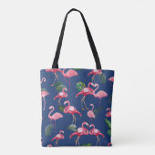 Flamingos Liebe Muster 2 Tasche (Rückseite)