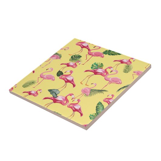 Flamingos Liebe Muster 3 Fliese (Seite)