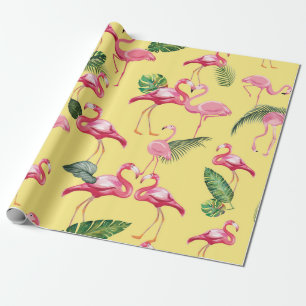 Flamingos Liebe Muster 3 Geschenkpapier