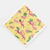 Flamingos Liebe Muster 3 Serviette (Ecke)